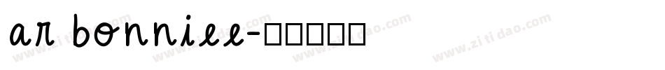 ar bonniee字体转换